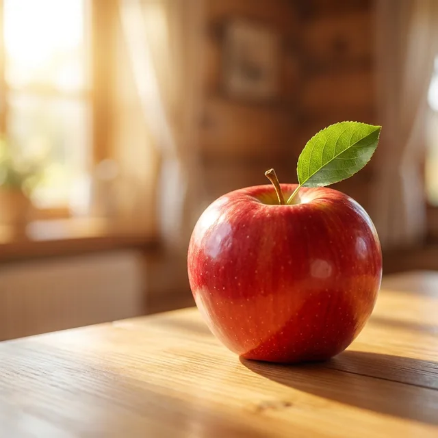 A red apple